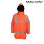 High Visibility Orange Anti-Static Jacket with Hood