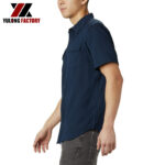 Workwear Short Sleeve Men Casual Shirts