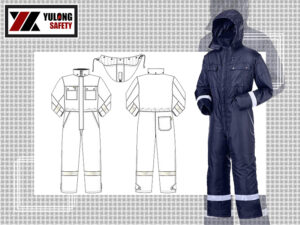 Winter antistatic, cold proof and flame retarda...