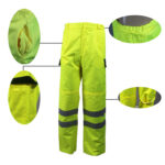 Fluorescent Yellow Water Repellent Trousers