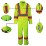 Yellow High Visibility Coveralls