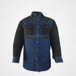 Fashion Casual Black Mens Jeans Denim Shirts