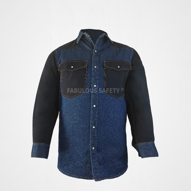 Fashion Casual Black Mens Jeans Denim Shirts
