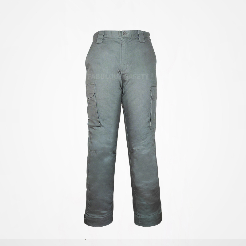 Fashion Multi Pocket Grey Cargo Pants For Mens