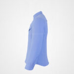 Cotton Polyester Long Sleeve Dark Blue Shirt