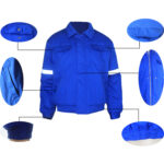 Royal Blue Winter Flame Retardant Jacket