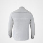 Button Down Long Sleeve Cotton White Shirt For Men