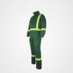 Custom flame retardant overall with reflective strip classic style