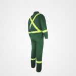 Custom flame retardant overall with reflective strip classic style