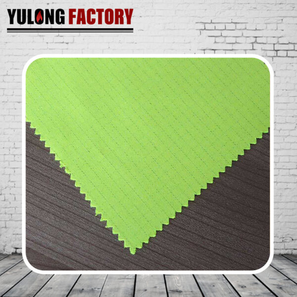flame retardant high visibility fluorescent fabric