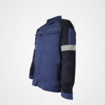 en11612 cvc cotton polyester flame protection jacket