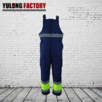 100% cotton fire resistant bib overall