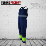 100% cotton fire resistant bib overall