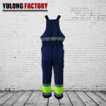 100% cotton fire resistant bib overall