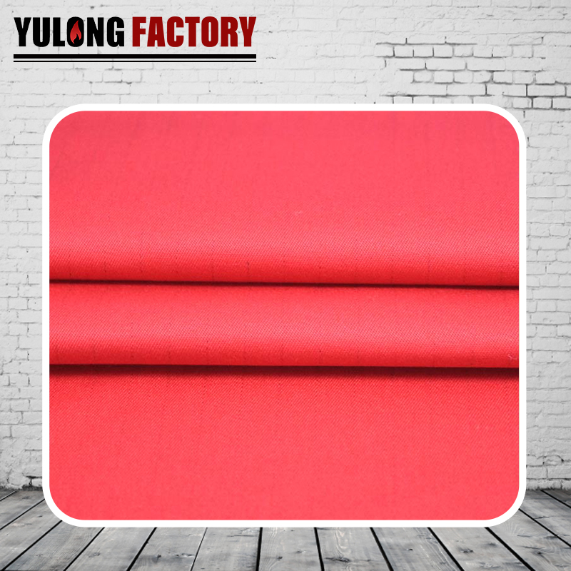 100% cotton fire proof plain fabric for coveral...