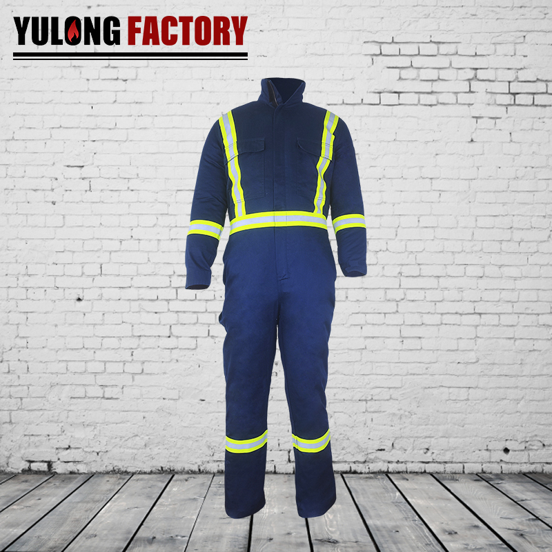 100% cotton flame resistant and telfon coverall