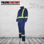 100% cotton flame resistant and telfon coverall