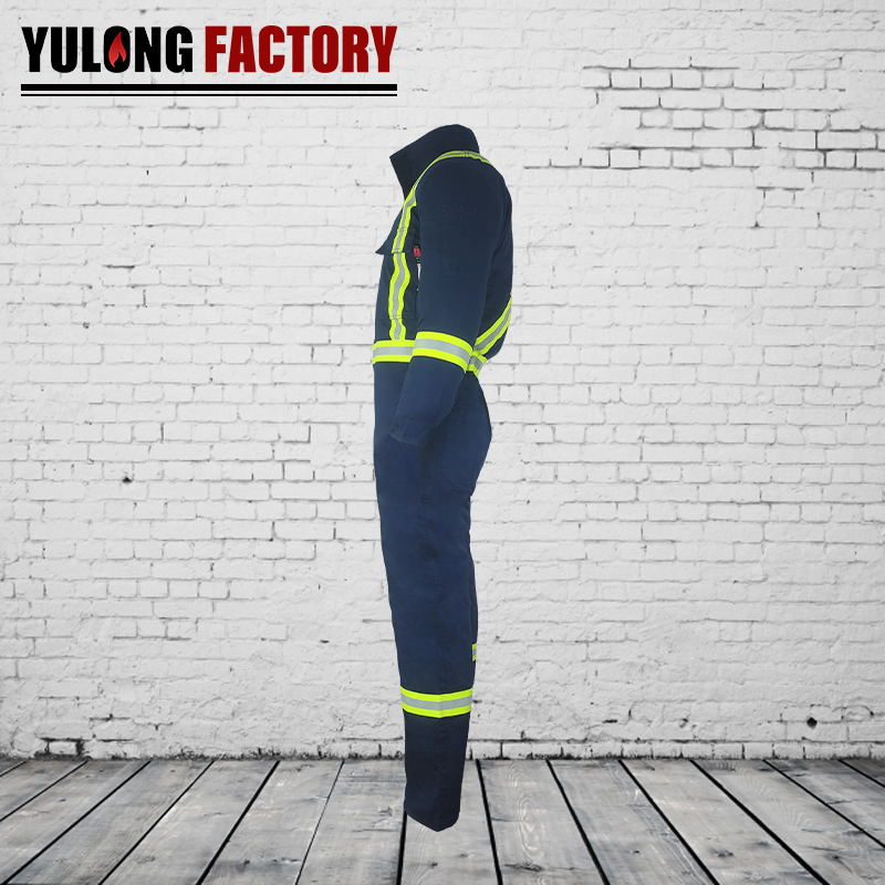100% cotton flame resistant and telfon coverall