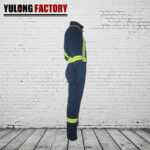 100% cotton flame resistant and telfon coverall