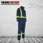 100% cotton flame resistant and telfon coverall