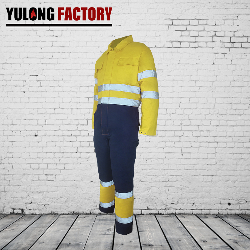 100% cotton fire resistant winter coverall