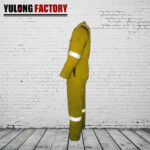 100 cotton green coveralls