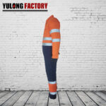 100% cotton winter fr reflective stripe coverall