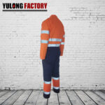 100% cotton winter fr reflective stripe coverall