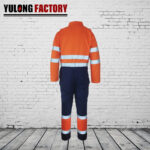 100% cotton winter fr reflective stripe coverall
