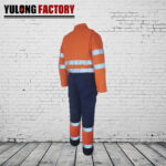 100% cotton winter fr reflective stripe coverall