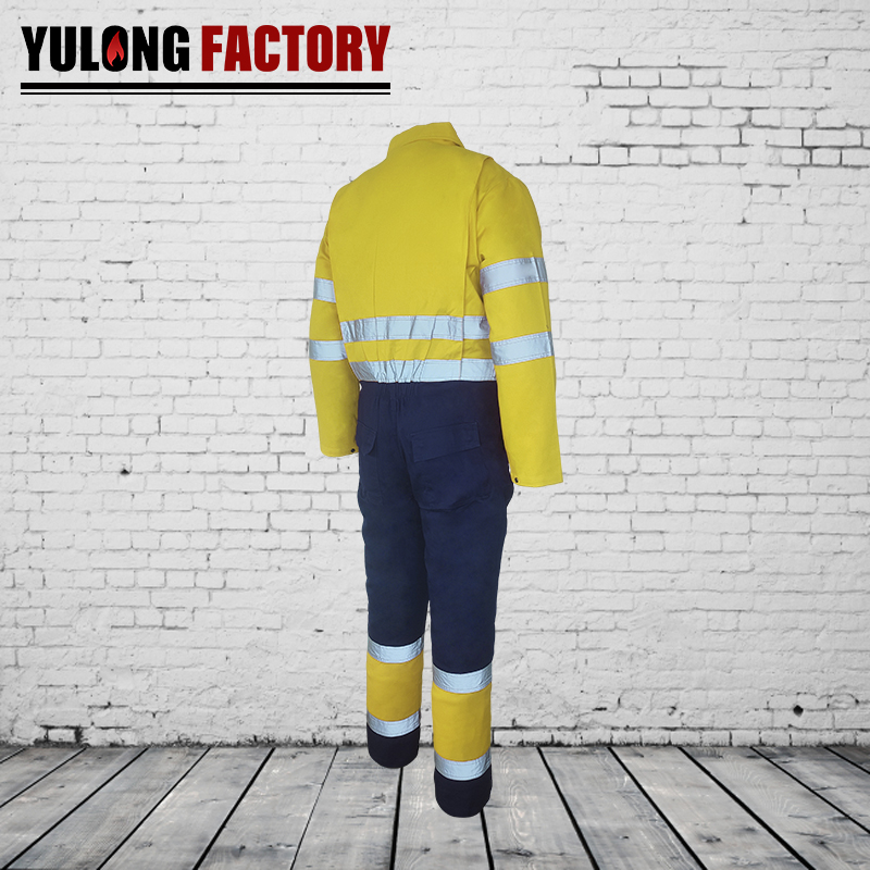 100% cotton fire resistant winter coverall